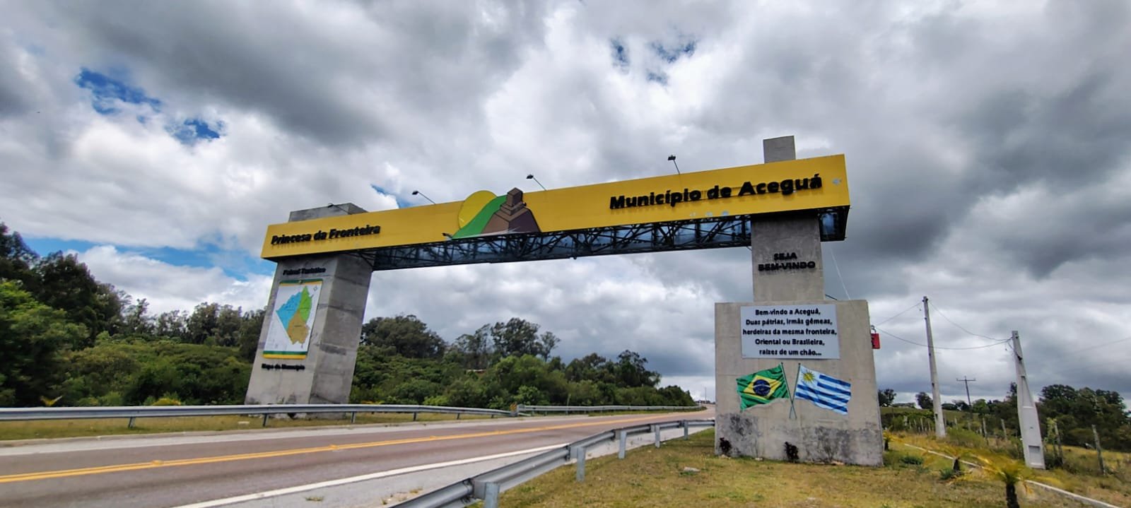Pórtico de entrada do município de Aceguá