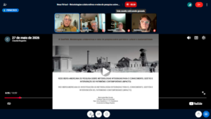 Mesa virtual debate metodologias colaborativas e redes internacionais de pesquisa sobre patrimônio cultural e sustentabilidade no IV SemPIAS